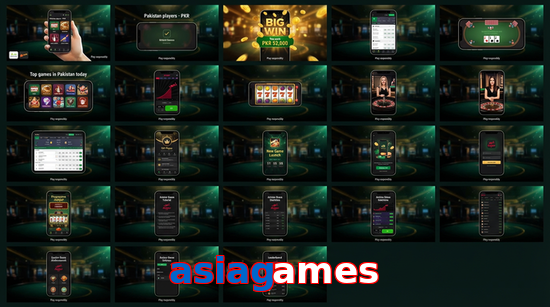 Main screen of Asiagames bet page for PK players